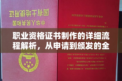 陆河职业资格证书制作的详细流程解析，从申请到颁发的全方位指南